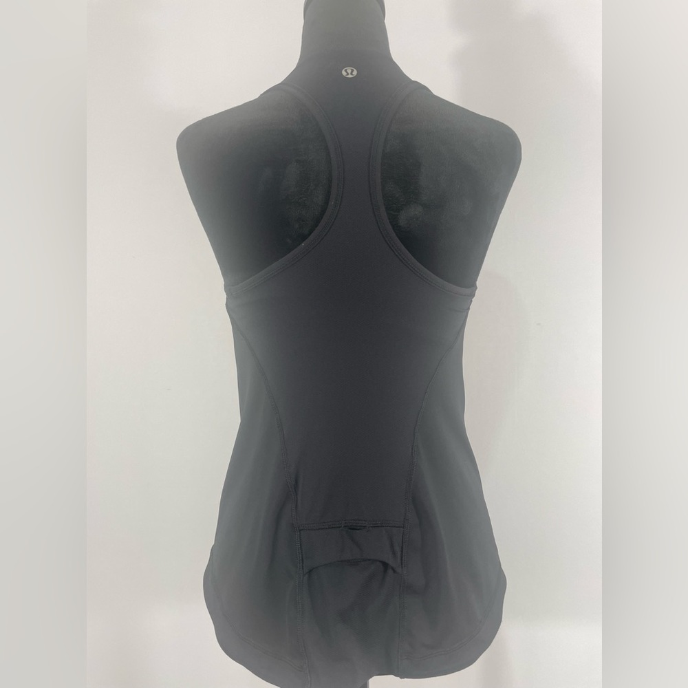 Lululemon Black, Racerback Tank, Built in bra,Size Small - Picture 3 of 11